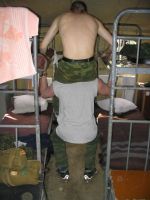 Вовка качается при помощи Шефа